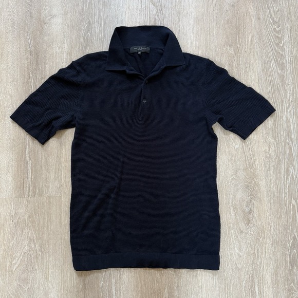 rag & bone Men's Lewis SSlv Crew‎ Neck Top Blue Size Large NWT $198
